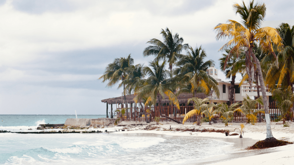 image of a house at the beach