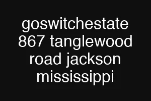 goswitchestate 867 tanglewood road jackson mississippi