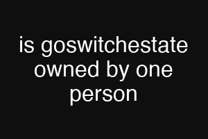 is goswitchestate owned by one person